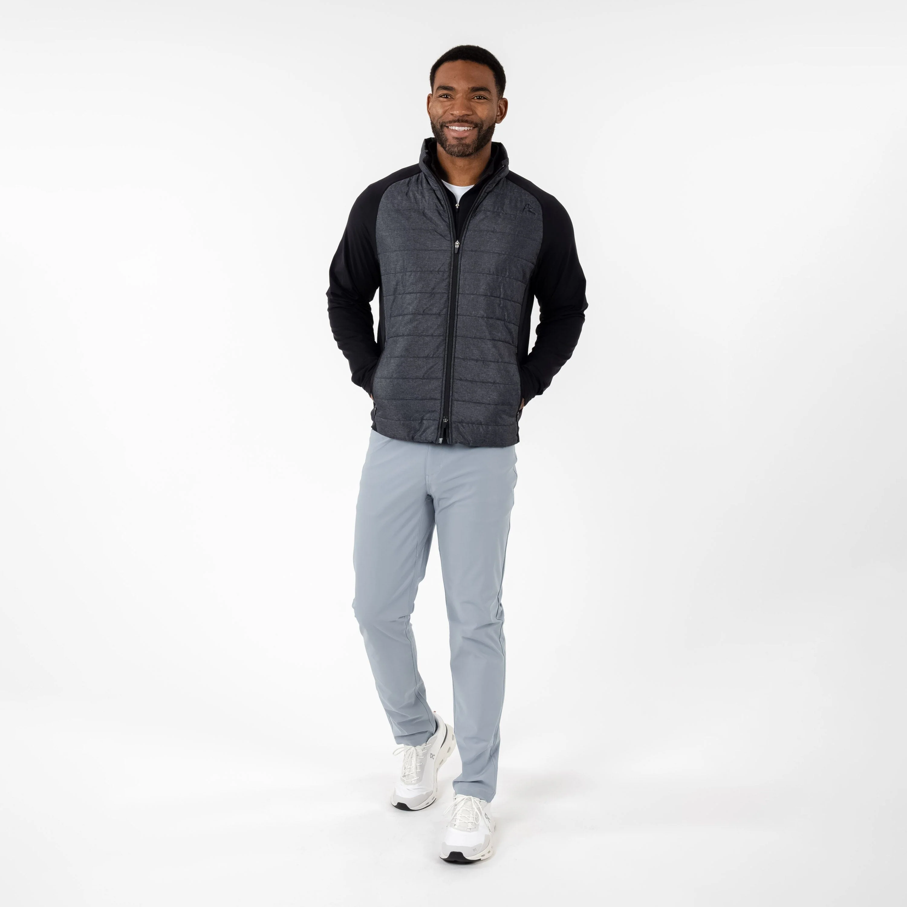 Fulton Hybrid Jacket | Heather - Black/White - Image 5