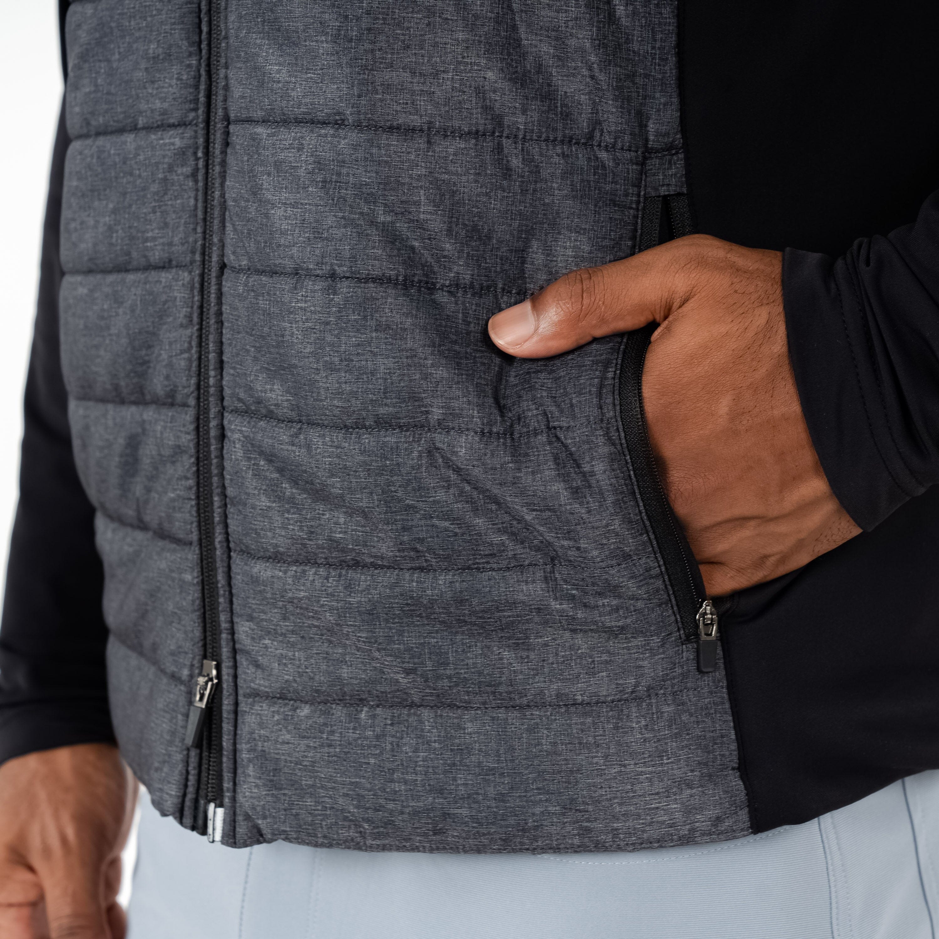 Fulton Hybrid Jacket | Heather - Black/White - Image 7