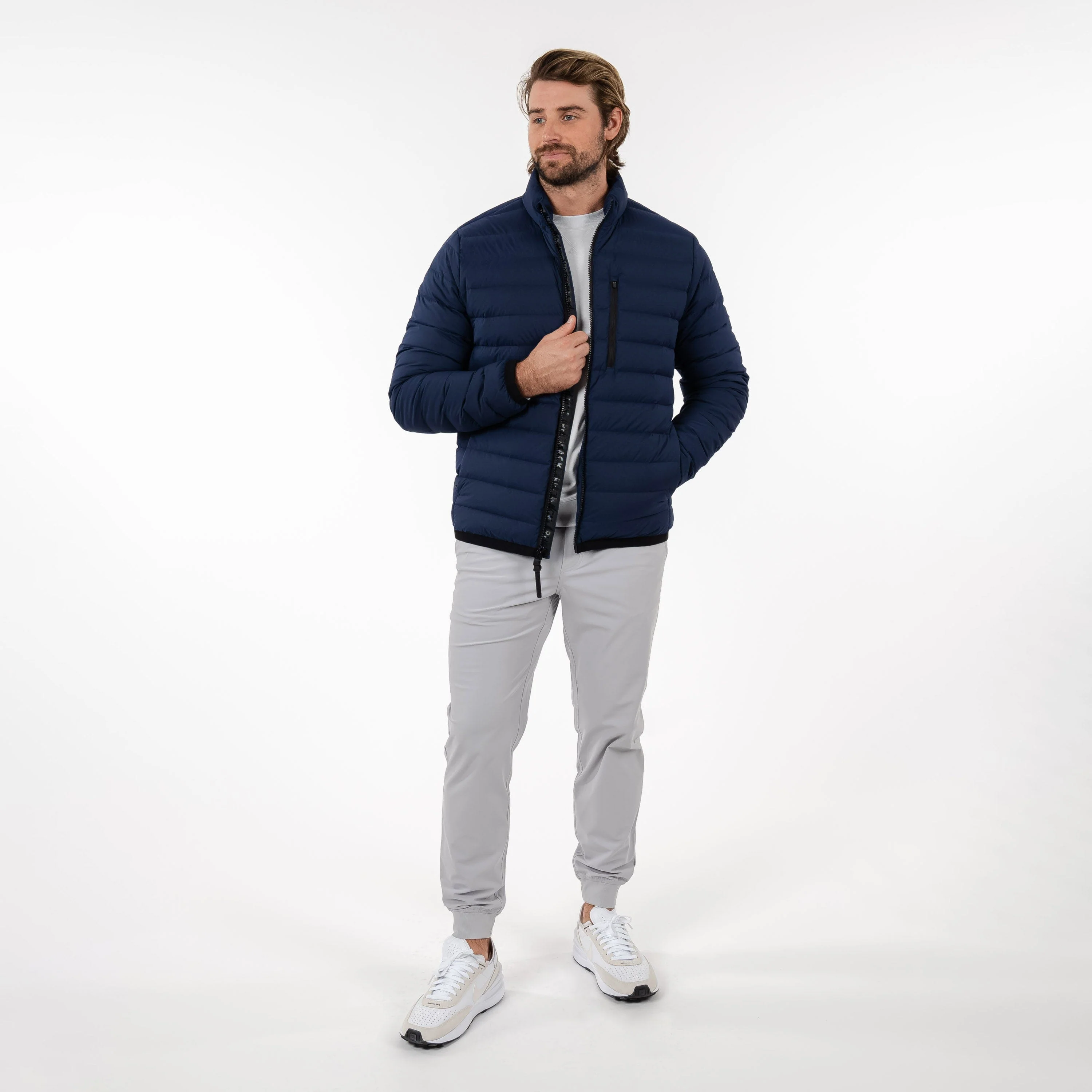 Glide Down Jacket | Solid - Fleet Navy - Image 5