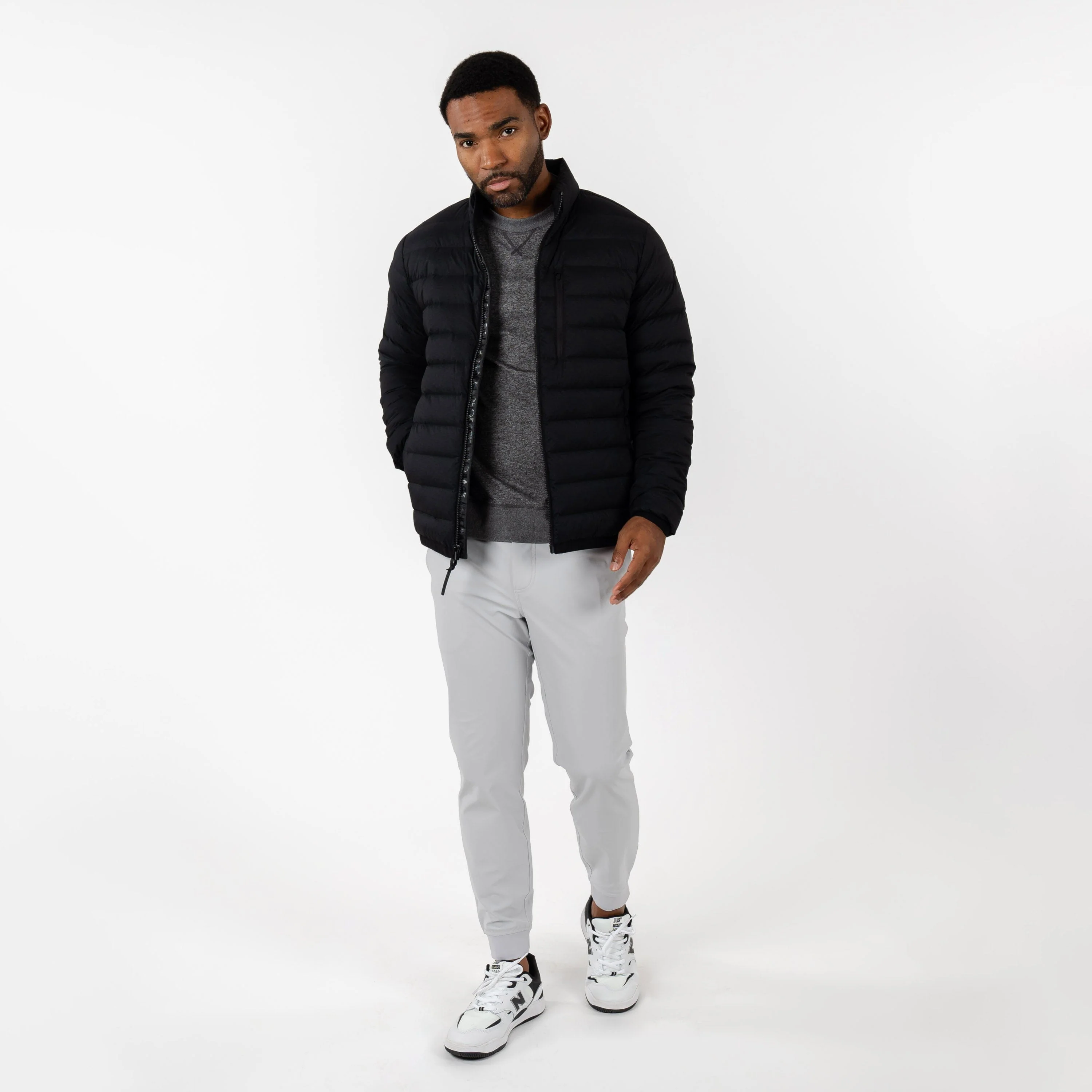 Glide Down Jacket | Solid - Midnight Black - Image 4