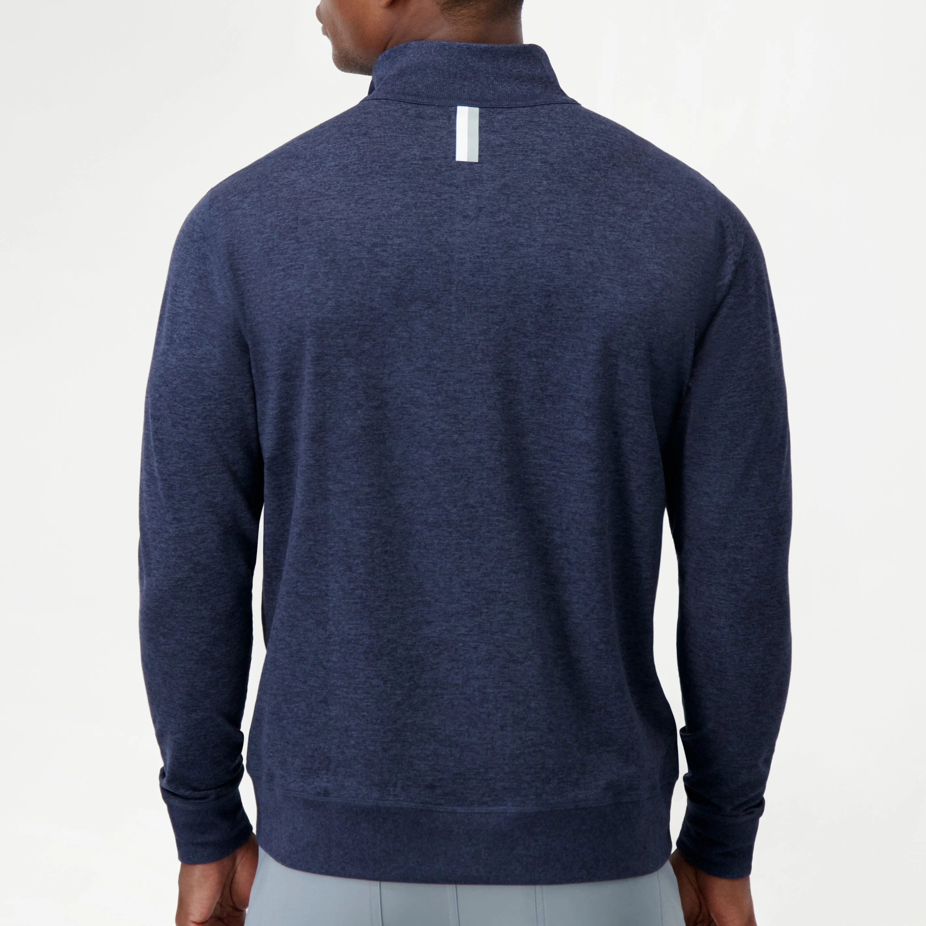 Pace Q-Zip Pullover | Heather - Fleet Navy/Annapolis Blue - Image 3