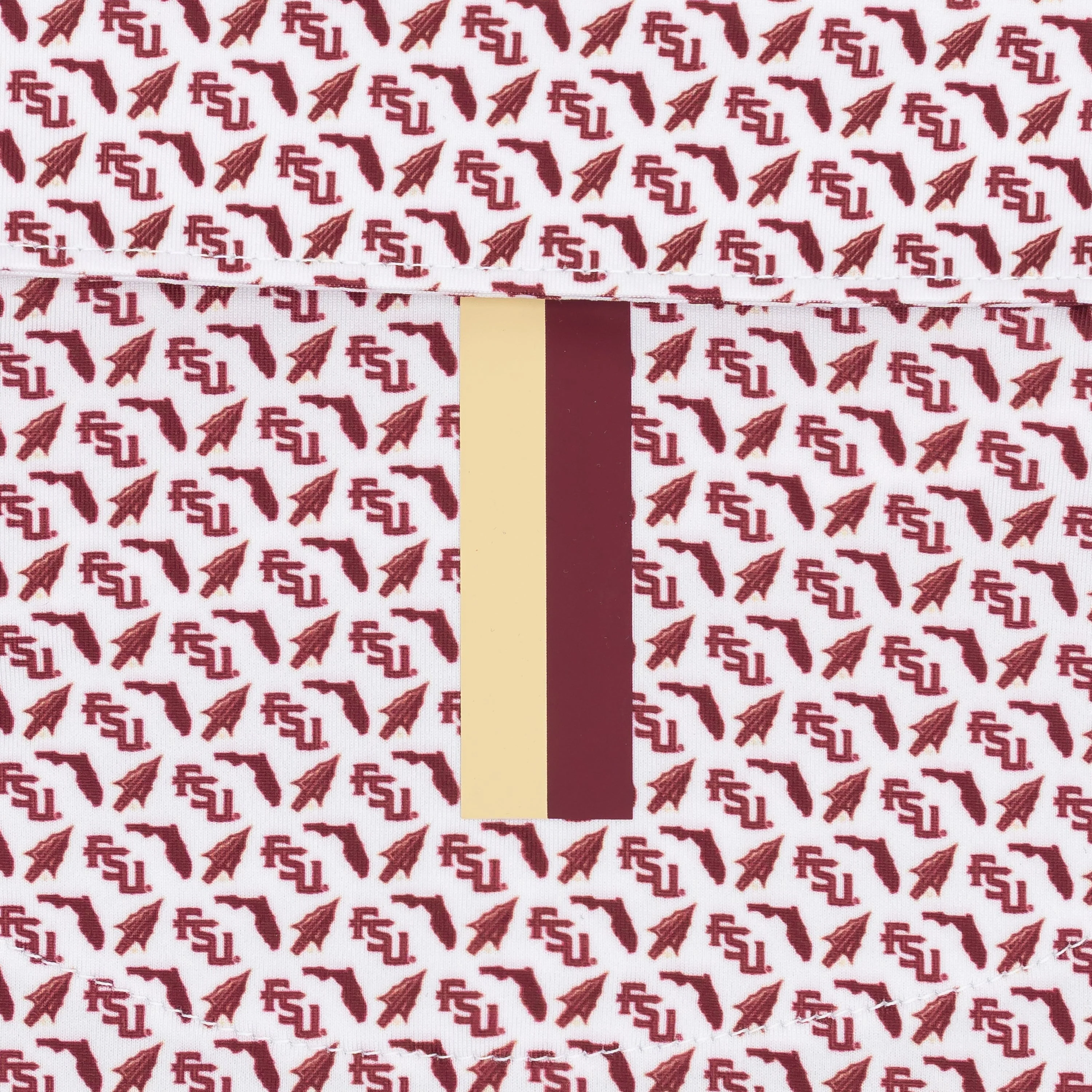 The Florida State Fear The Spear® | Collegiate Polo | The Florida State Fear The Spear - White/Garnet Red - Image 4