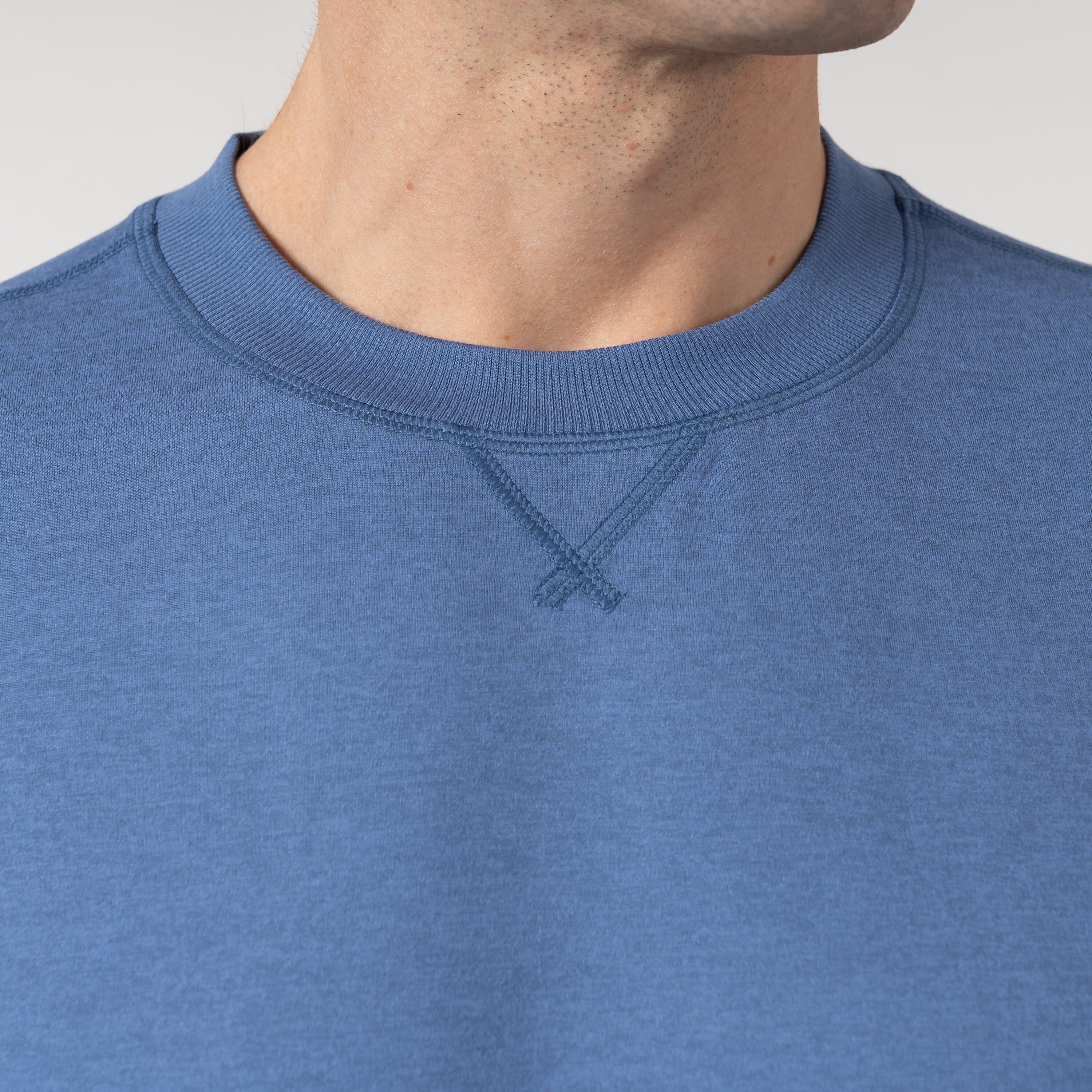 Pace Performance Crew | Heather - Coastal Blue/Coastal Blue - Image 6