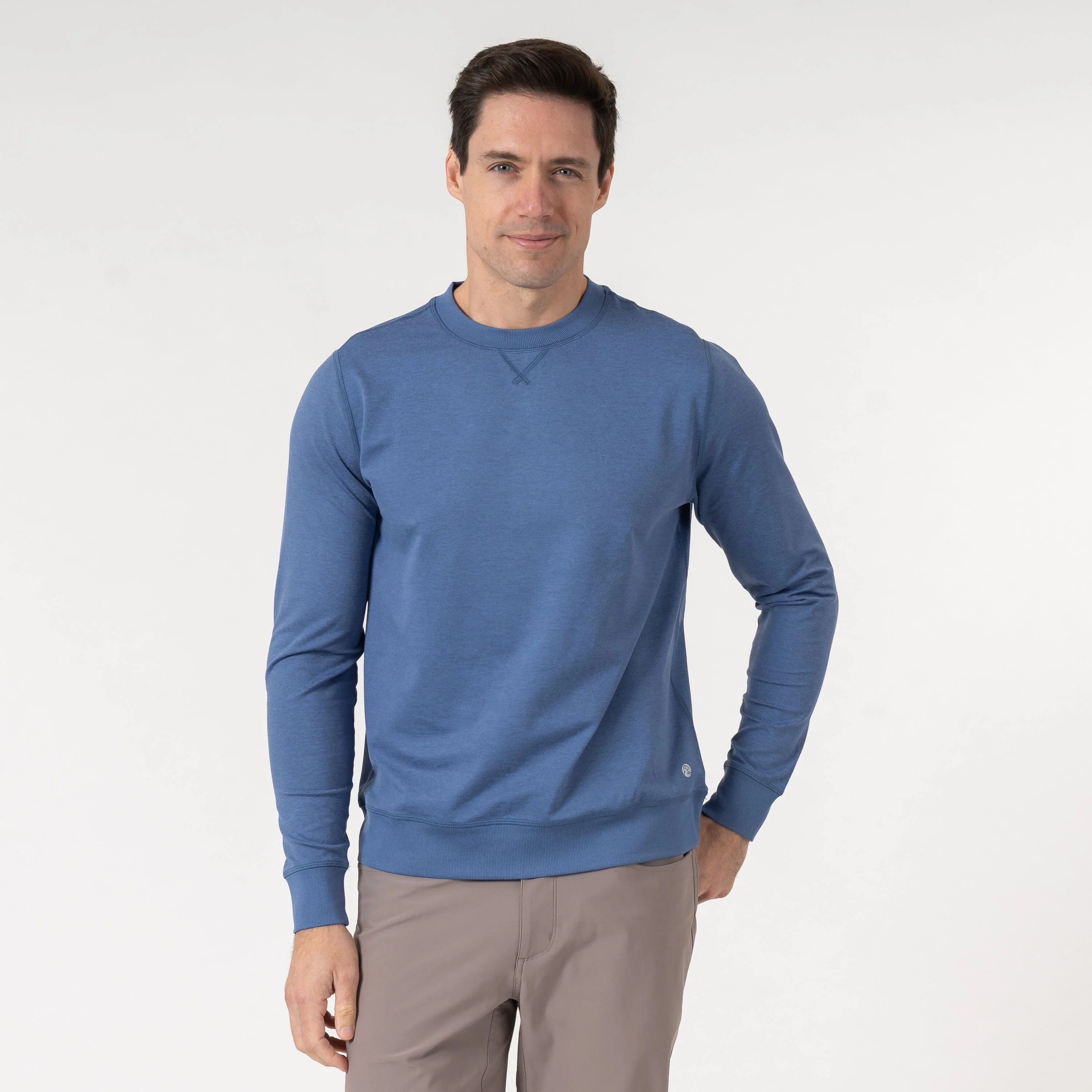 Pace Performance Crew | Heather - Coastal Blue/Coastal Blue - Image 7