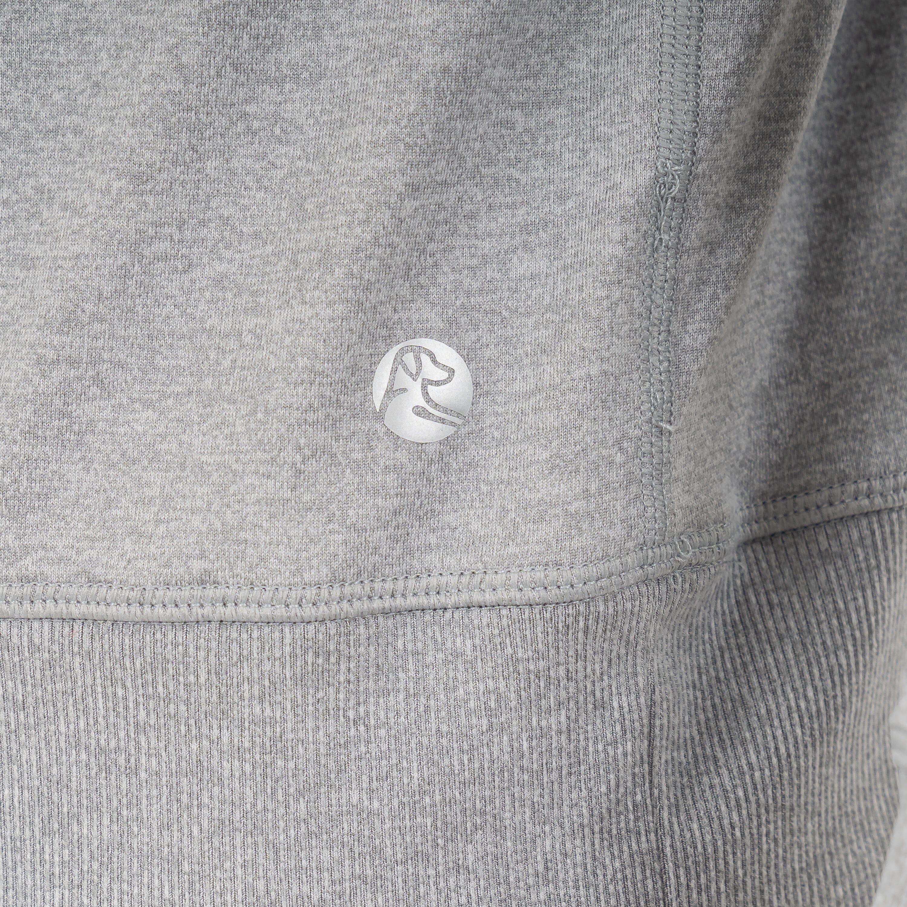 Pace Performance Crew | Heather - Stainless Steel/White - Image 6