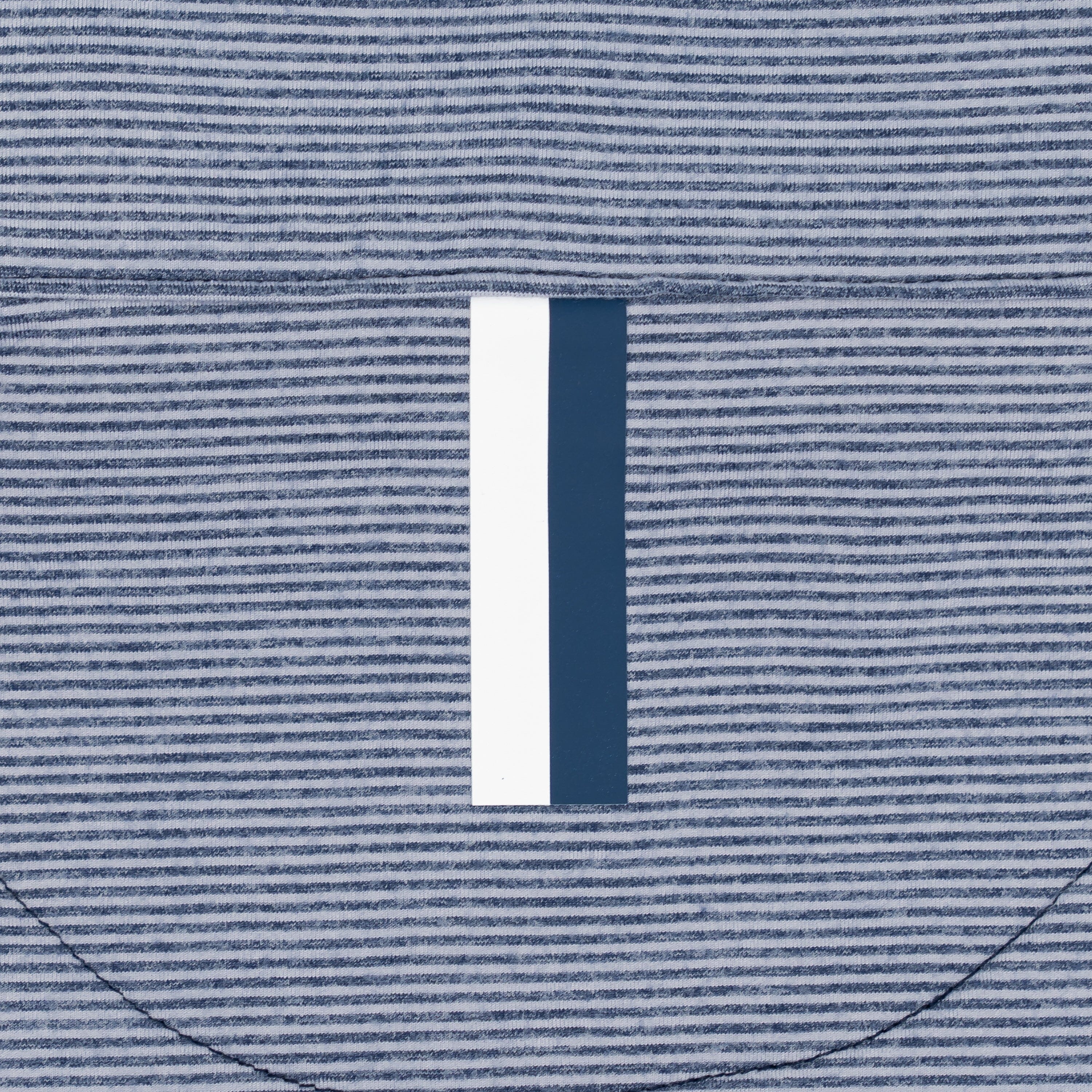 Riva Heather Stripe Performance Q-Zip | The Riva Heather Stripe - Fleet Navy/White - Image 4