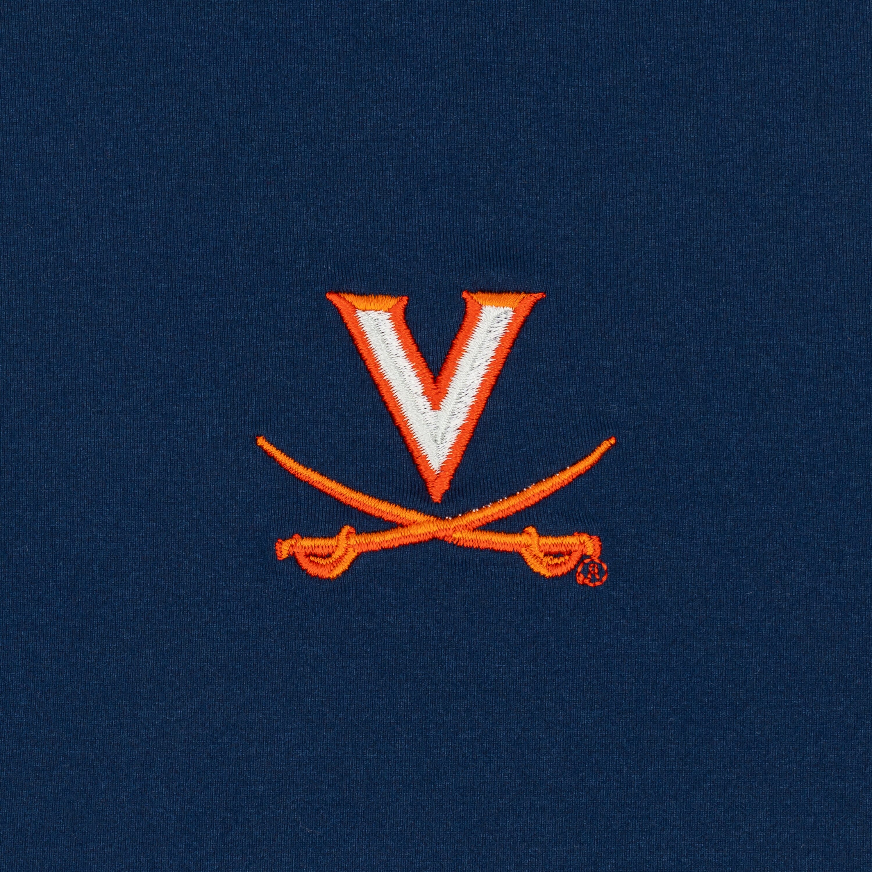 Solid Collegiate Q-Zip - UVA | Solid - Admiral Navy - UVA - 1 - Image 3