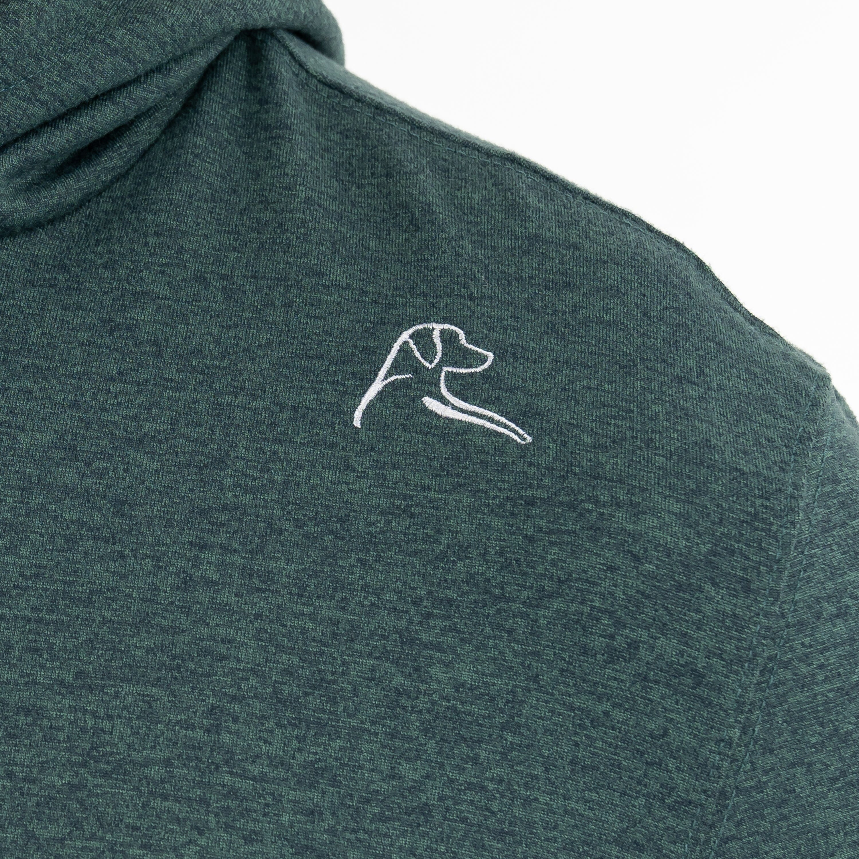 Hesi Performance Hoodie | Heather - Ponderosa Green/Willow Green - Image 4