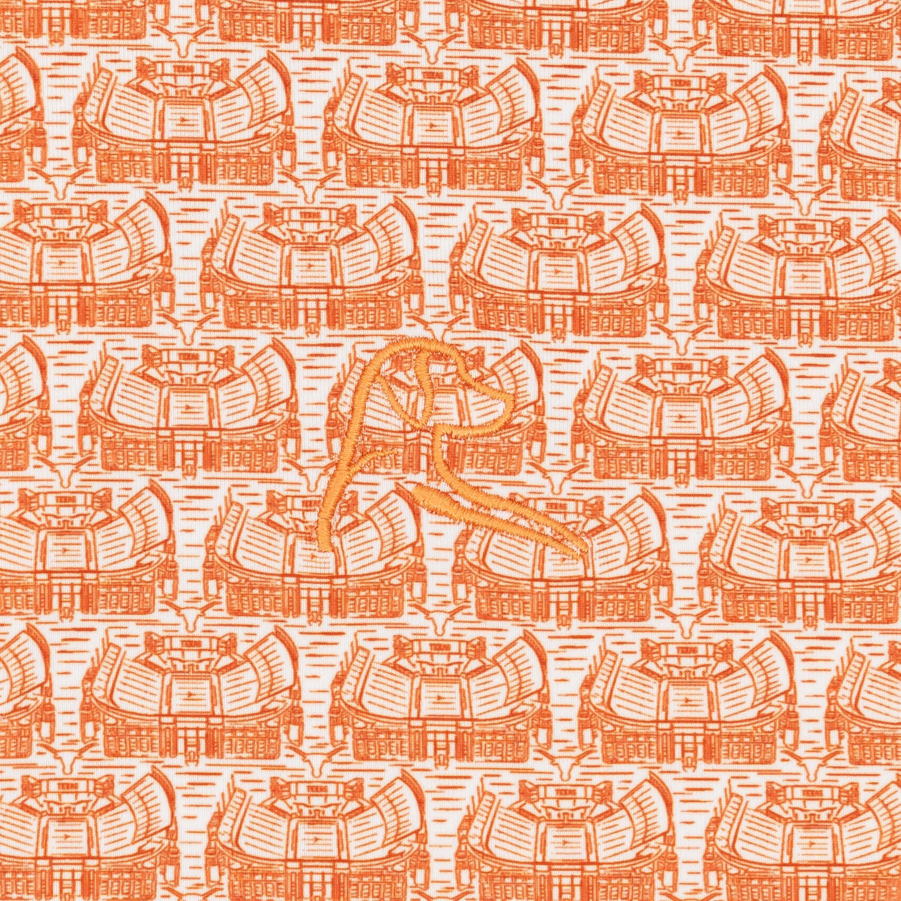 The Texas DKR | Collegiate Polo | The Texas DKR - White/Rust Orange - Image 3