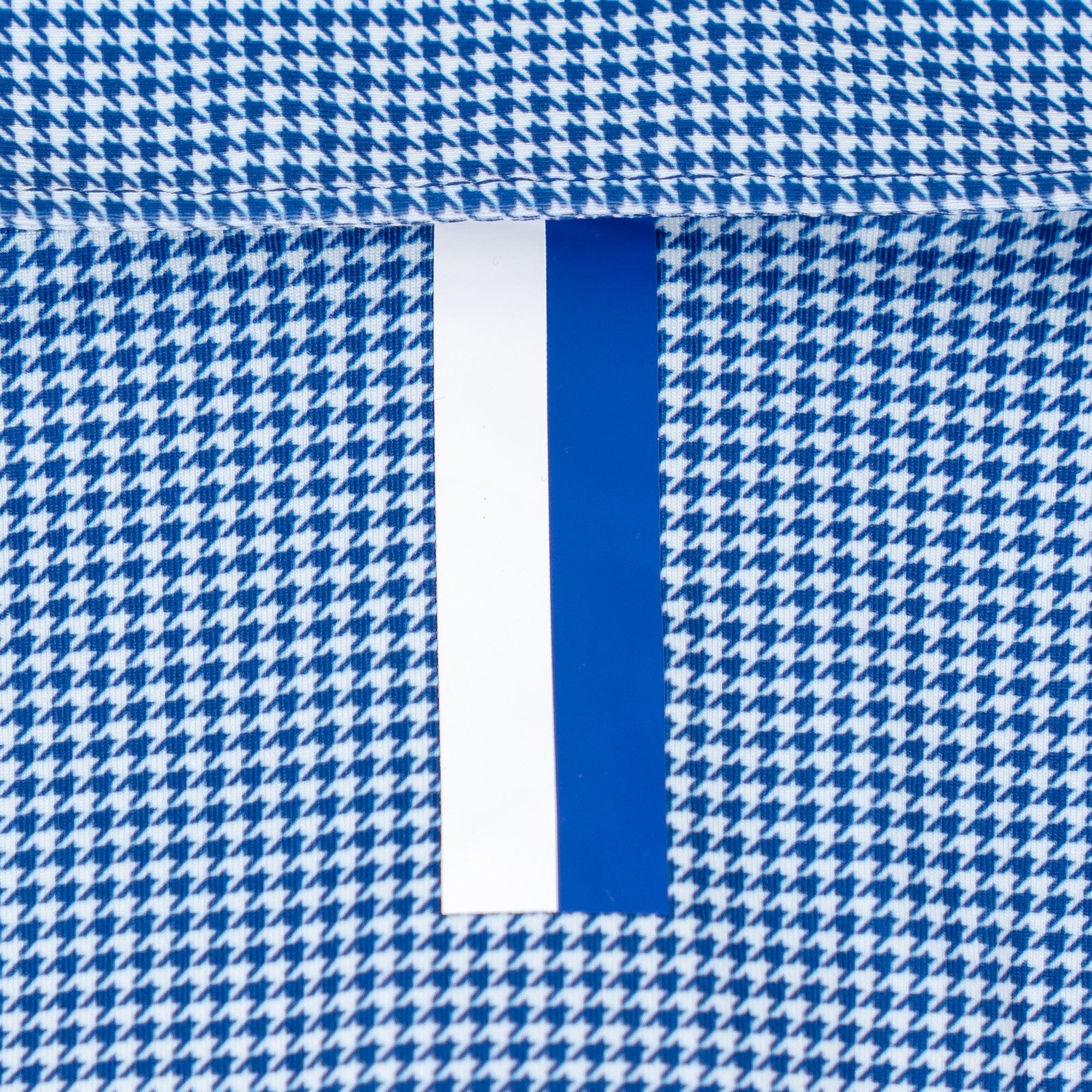 The Dogstooth Houndstooth | Performance Polo | The Dogstooth Houndstooth - Ocean Blue/White - Image 4