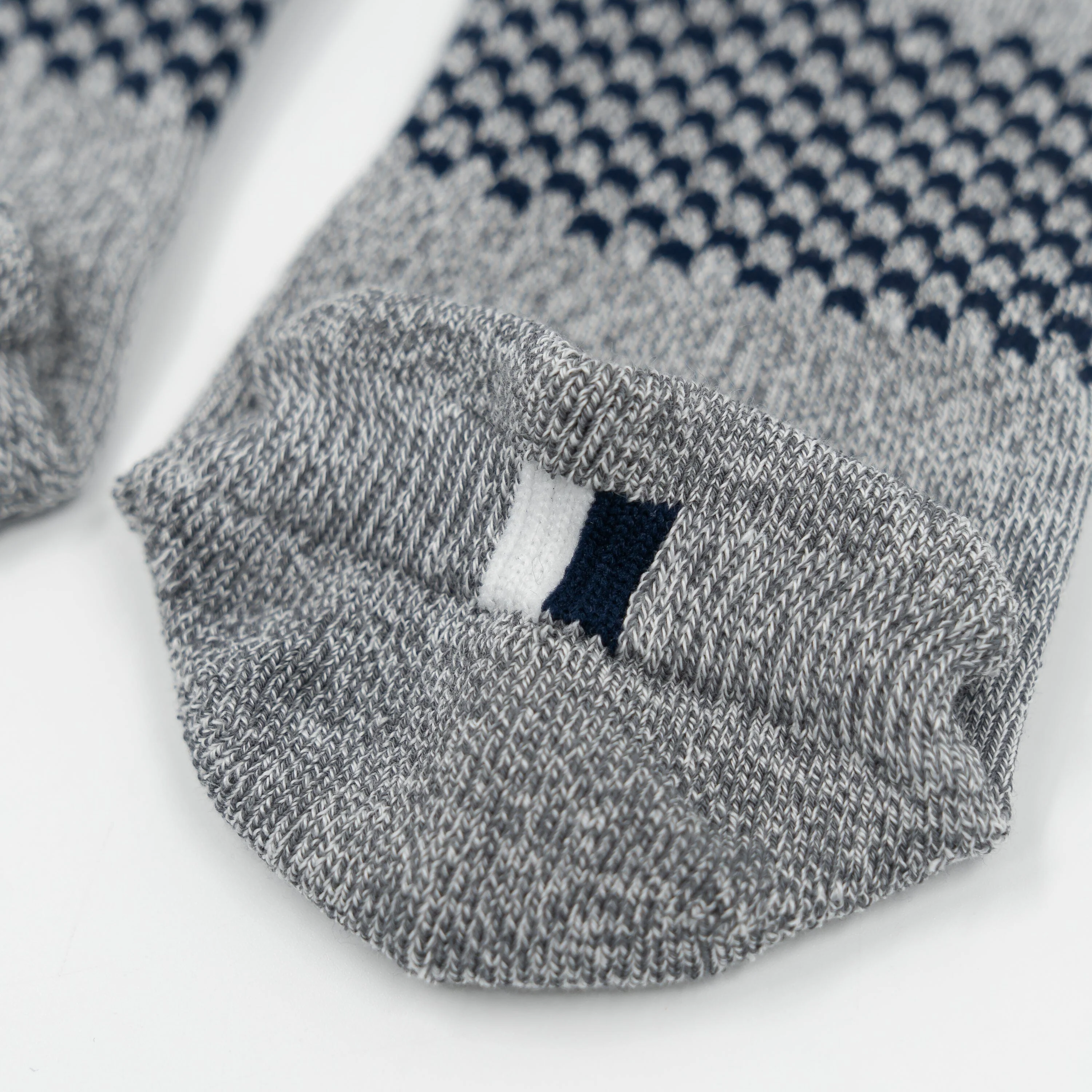 Stratus Performance Ankle Socks (3-Pack) | Heather - Charcoal Grey/White - Fleet Navy (3-Pack) - Image 4