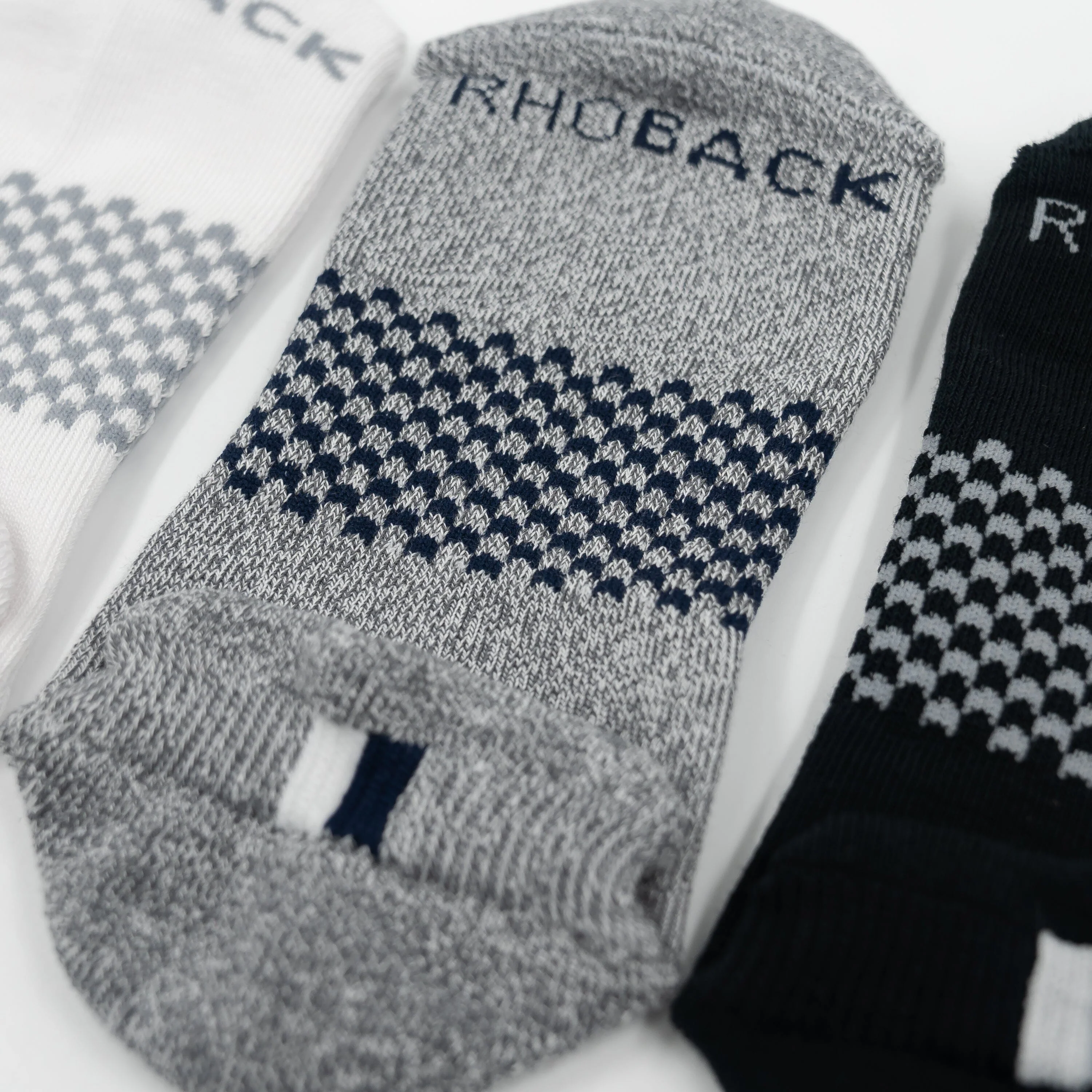 Stratus Performance Ankle Socks (3-Pack) | Multi - Heather Charcoal Grey/Solid Midnight Black/Solid White (3-Pack) - Image 3