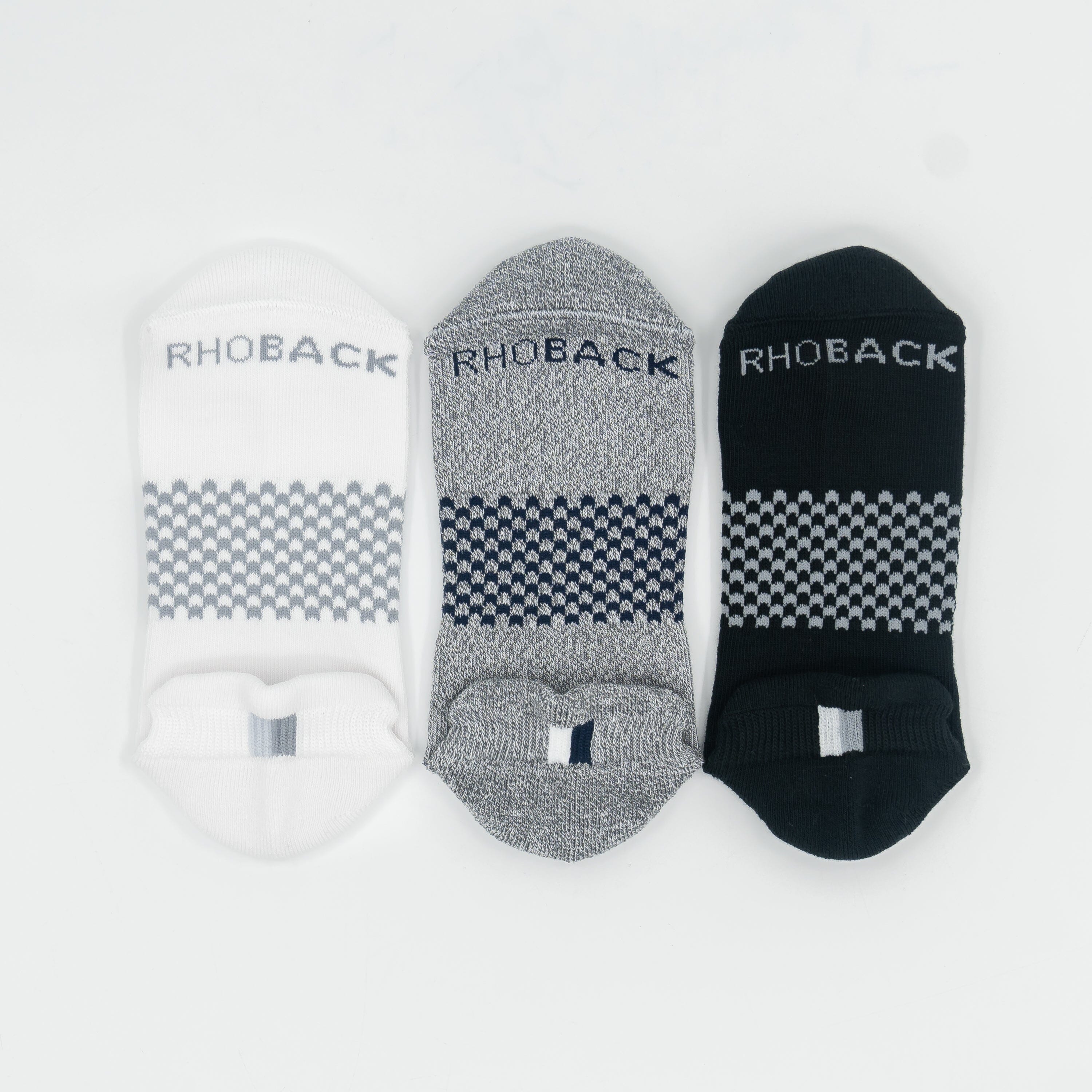 Stratus Performance Ankle Socks (3-Pack) | Multi - Heather Charcoal Grey/Solid Midnight Black/Solid White (3-Pack) - Image 5