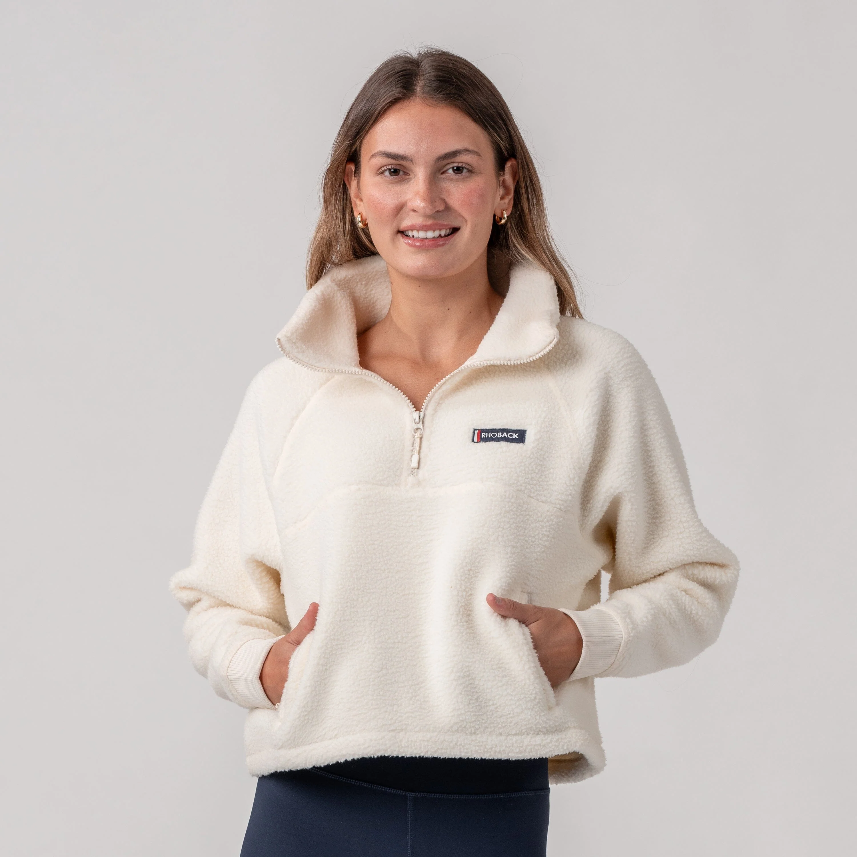 Rivanna Fleece Pullover | Solid - Ivory - Image 4